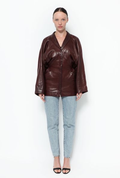 Alaïa '80s Cinched Leather Jacket - 1