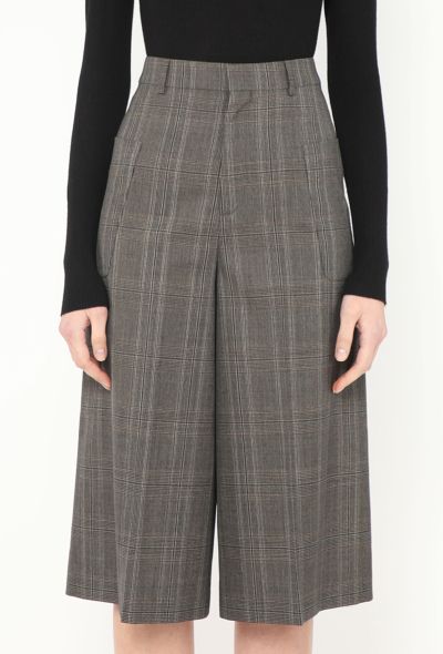 Céline 2019 Pleated Plaid Culottes - 2 Céline 2019 Pleated Plaid Culottes - 2