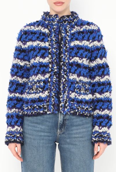 Chanel 2020 Cropped Bouclé 'CC' Jacket - 1