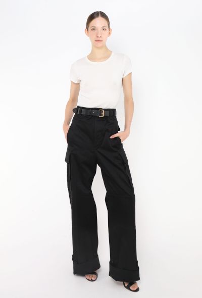 Saint Laurent S/S 2024 Cassandre Belted Cargo Pants - 1 Saint Laurent S/S 2024 Cassandre Belted Cargo Pants - 1