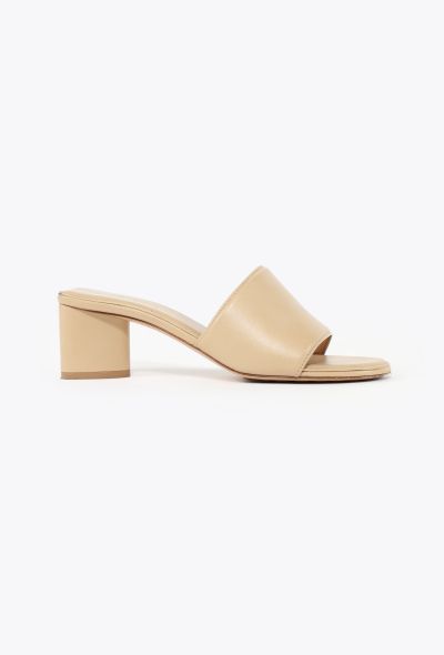 Bottega Veneta 2023 Leather Band Mules - 1