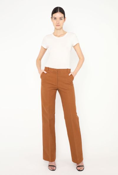 Céline Classic Flared Cotton Trousers - 1 Céline Classic Flared Cotton Trousers - 1
