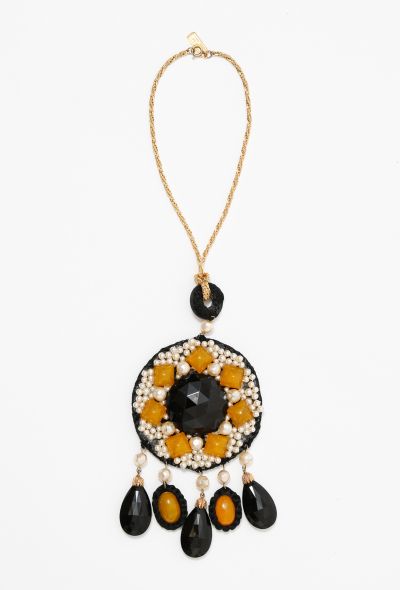                                         Vintage Oversize Pendant Necklace-2