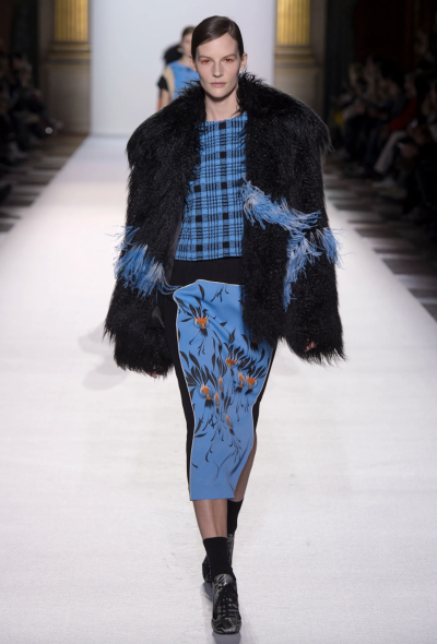 Dries Van Noten F/W 2018 Feathered Shag Coat - 2