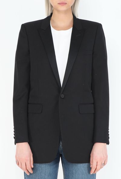 Saint Laurent S/S 2013 Classic Smoking Blazer - 1