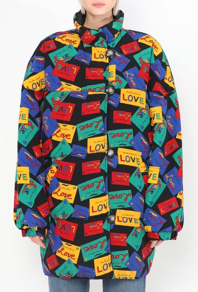 Saint Laurent Vintage Reversible Love Puffer Coat - 1 Saint Laurent Vintage Reversible Love Puffer Coat - 1