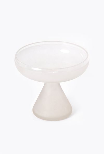 Vintage Objects & Decor 1940s Art Deco Frosted Pedestal Bowl - 2 Vintage Objects & Decor 1940s Art Deco Frosted Pedestal Bowl - 2