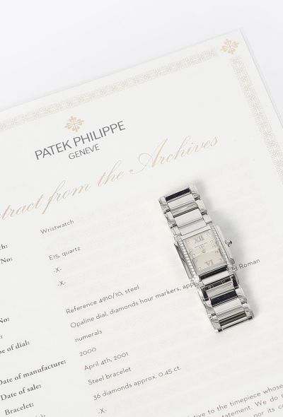 Patek Philippe Vintage Twenty~4 Stainless Steel & Diamond Watch - 1