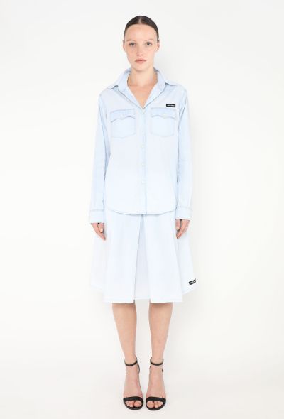 Miu Miu 2023 Western Cotton Shirt - 2 Miu Miu 2023 Western Cotton Shirt - 2