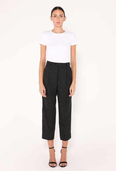 Céline S/S 2021 Pinstripe Cropped Trousers - 1