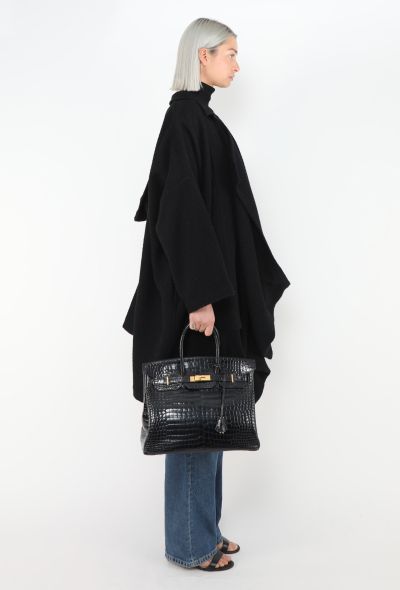 Hermès Exceptional Black Porosus Birkin 35 - 2