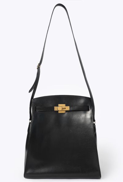 Hermès Rare Vintage Black Box Kelly Sport GM - 1