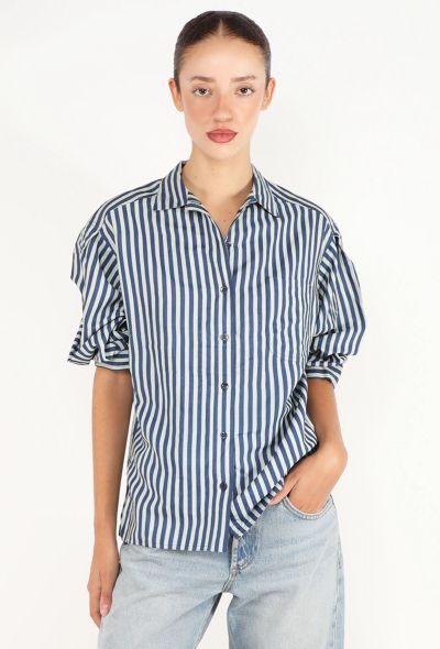 Saint Laurent Vintage Striped Silk Shirt - 1