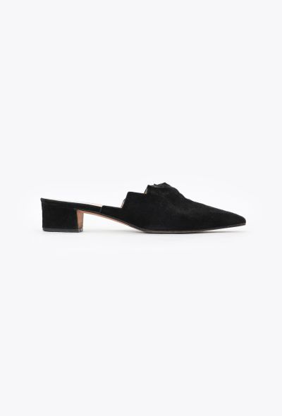 Prada '90s Suede Cut-Out Mules - 1 Prada '90s Suede Cut-Out Mules - 1
