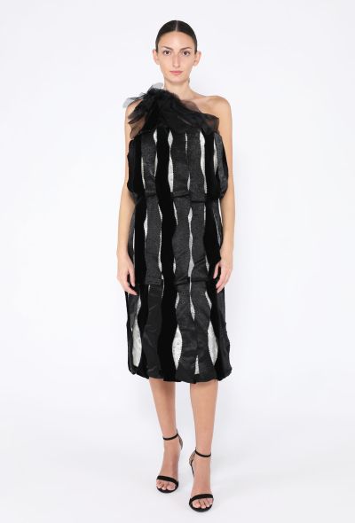 Rodarte F/W 2007 Ribbon Pleated Dress - 1