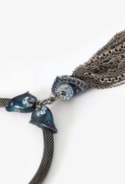 Lanvin Embellished Chainlink Tassel Necklace - 2 Lanvin Embellished Chainlink Tassel Necklace - 2