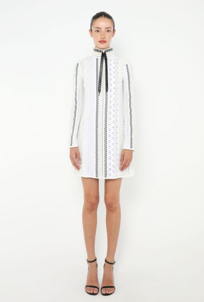 Louis Vuitton S/S 2015 Woven Eyelet Dress - 1 Louis Vuitton S/S 2015 Woven Eyelet Dress - 1