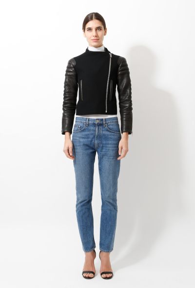Céline Resort 2010 Wool and Leather Jacket - 1