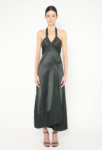 Dries Van Noten Asymmetrical Silk Halter Gown - 1 Dries Van Noten Asymmetrical Silk Halter Gown - 1