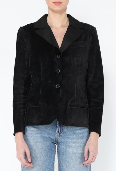 Chanel S/S 2003 Cropped Suede Jacket - 1