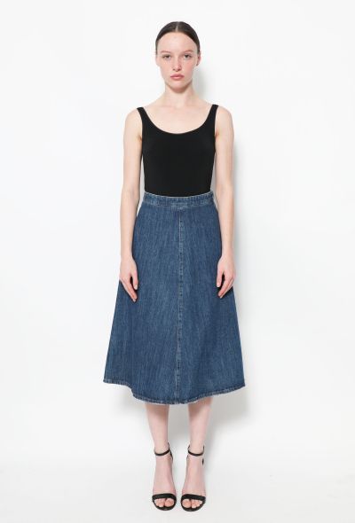                                         2019 A-Line Denim Skirt-1