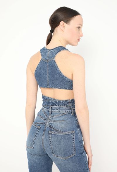 Alaïa 2023 Denim Halter Top - 2 Alaïa 2023 Denim Halter Top - 2