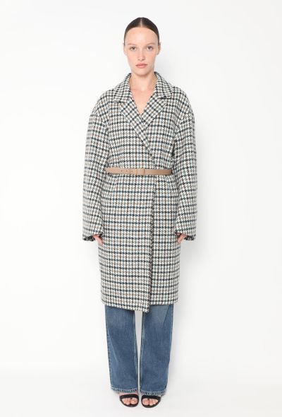 Loro Piana 2020 Belted Cashmere Houndstooth Coat - 1 Loro Piana 2020 Belted Cashmere Houndstooth Coat - 1