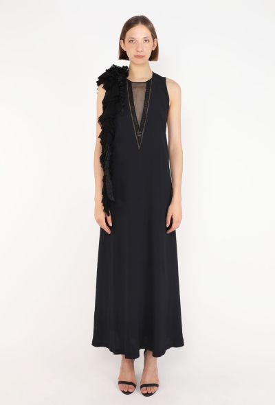 Dries Van Noten Dapoli Ruffled Silk Dress, 2023 - 1