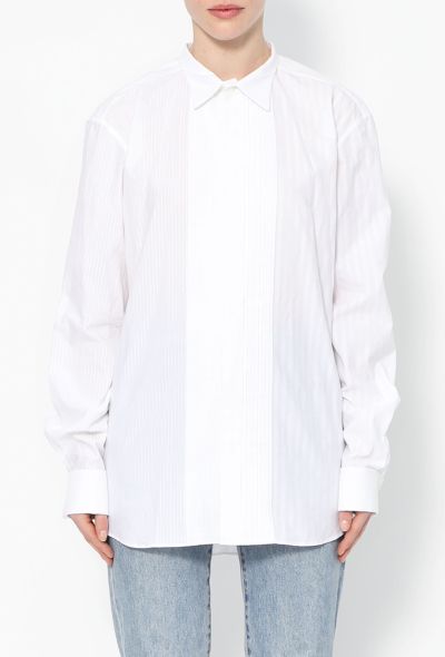                             Resort 2024 Pleated Cotton Shirt - 1