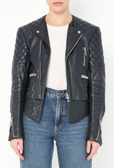 Balenciaga S/S 2011 Quilted Biker Jacket - 1 Balenciaga S/S 2011 Quilted Biker Jacket - 1