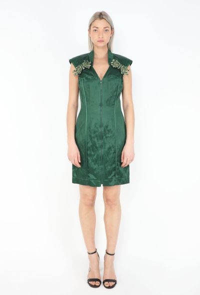 Prada 2009 Embellished Charmeuse Dress - 1