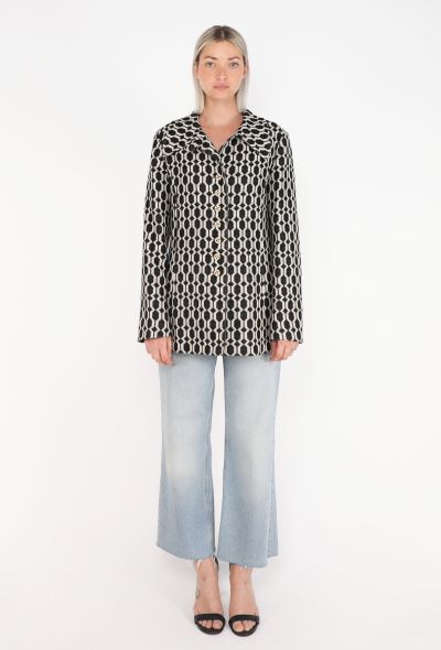 Gucci Geometric Jacquard Peacoat, 2021 - 2