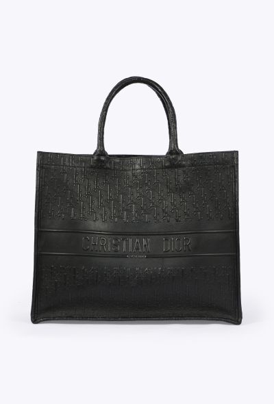 Dior Oblique Jacquard Leather Large Book Tote - 1