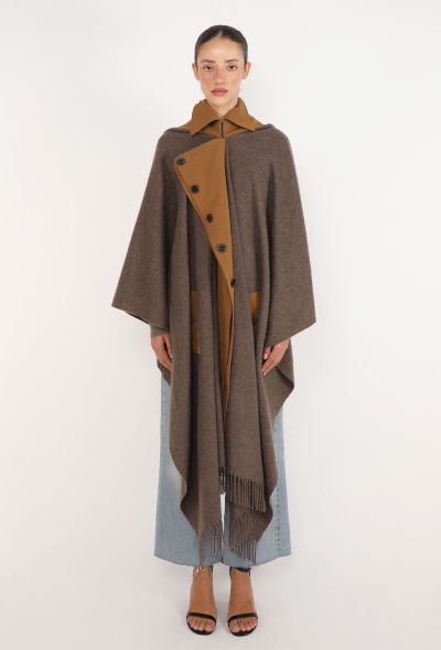Jean Paul Gaultier Cashmere Fringe Shawl Cape, Early 2000s - 1