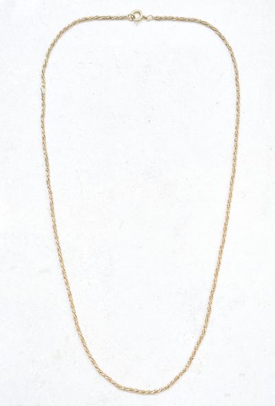                             18k Gold Twisted Chain Necklace - 2