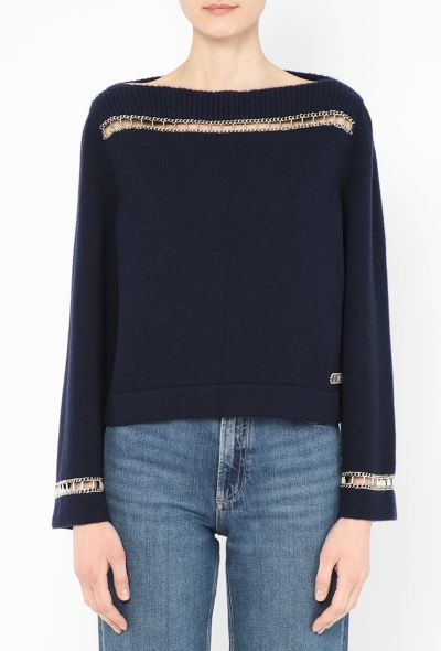 Chanel Resort 2020 Chainlink Cashmere Sweater - 1 Chanel Resort 2020 Chainlink Cashmere Sweater - 1