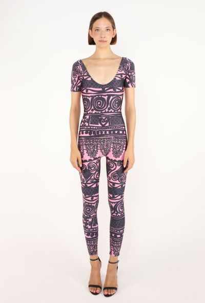 Christian Lacroix Graphic Printed Jumpsuit, 1993 - 1