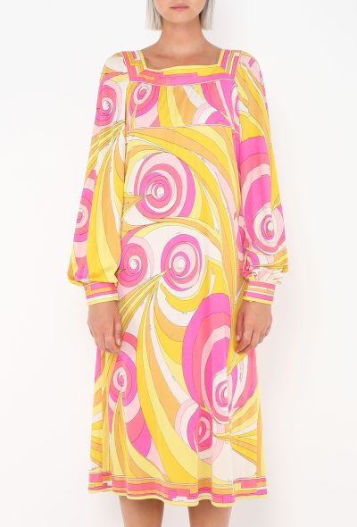 Emilio Pucci Early '70s Abstract Silk Dress - 2 Emilio Pucci Early '70s Abstract Silk Dress - 2