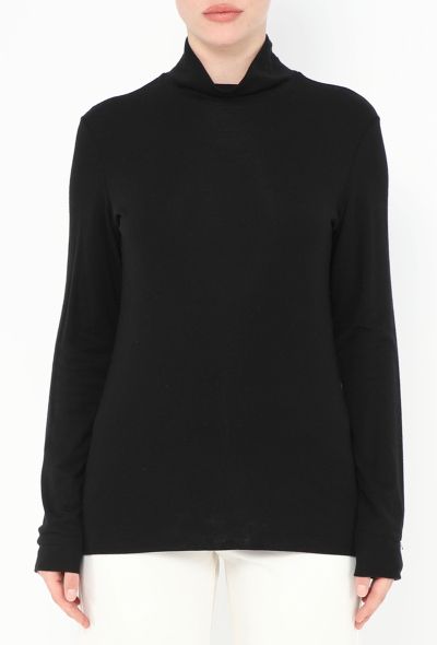 The Row 2021 Dembe Tencel Turtleneck - 1 The Row 2021 Dembe Tencel Turtleneck - 1