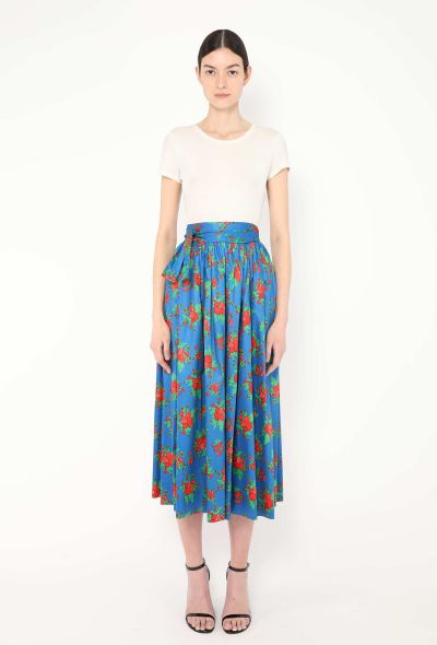 Saint Laurent S/S 1977 Floral Peasant Skirt - 1