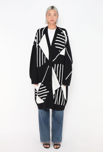 Hermès Oversized Cashmere Argyle Cardigan - 2 Hermès Oversized Cashmere Argyle Cardigan - 2