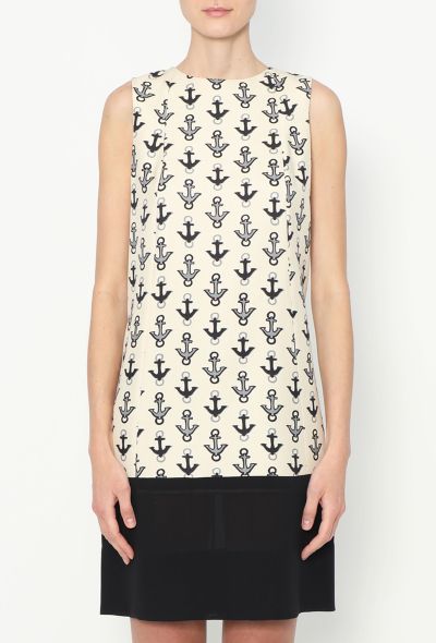 Balenciaga 2011 Anchor Printed Dress - 2 Balenciaga 2011 Anchor Printed Dress - 2