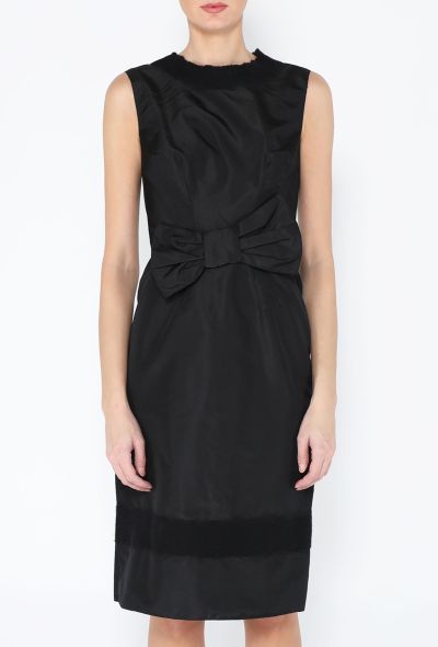 Prada 2007 Ruched Bow Cocktail Dress - 2