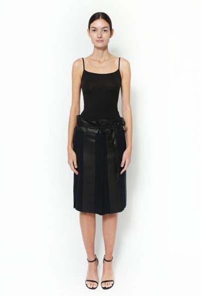                             F/W 2011 Leather Panel Skirt - 1