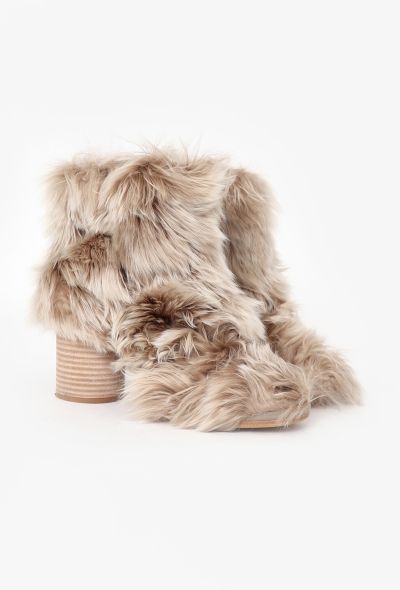 Maison Margiela 2022 Alpaca Fur Ankle Boots - 2