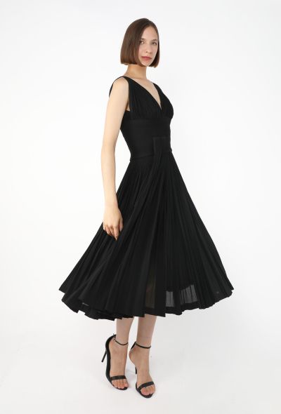 Madame Grès Couture Pleated Silk Dress, 1950s - 2