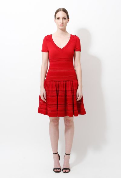                             Textured Ruffled Dress - 2