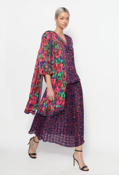 Exquisite Vintage Diane Freis '80s Lamé Silk Dress - 1