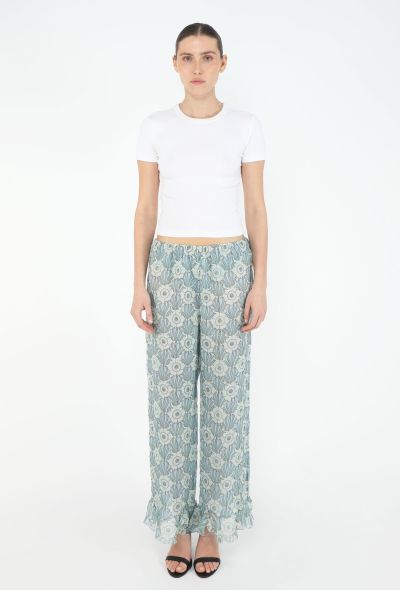 Prada Anemone Chiffon Palazzo Pants - 1