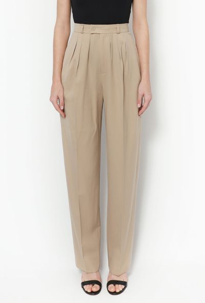 Saint Laurent 1990 High-Waisted Twill Trousers - 2